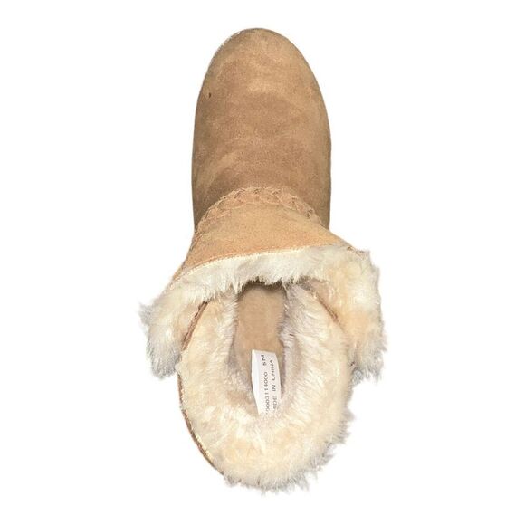 Style & Co Womens Kaii Cold-Weather Ankle Booties Suede Chestnut Brown 5M New - Picture 6 of 9